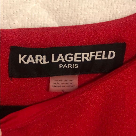 Red Karl Lagerfeld Dress - Picture 2 of 2